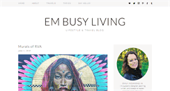 Desktop Screenshot of embusyliving.com
